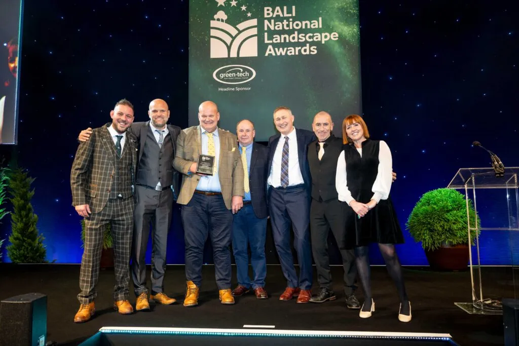 Recieving the award